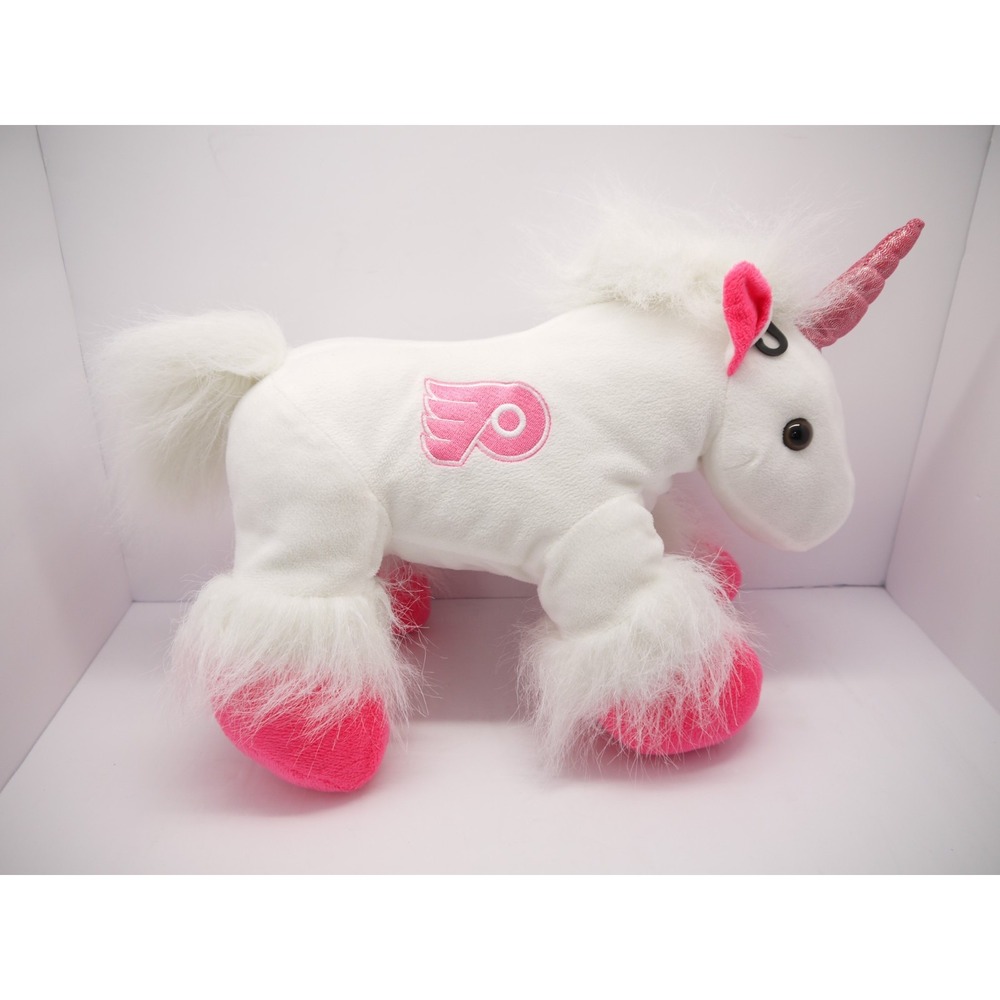 FOCO Philadelphia Flyers Unicorn Plush Stuffed‎ Animal Toy Pink Sparkle Horn